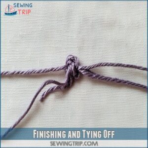 Finishing and Tying Off