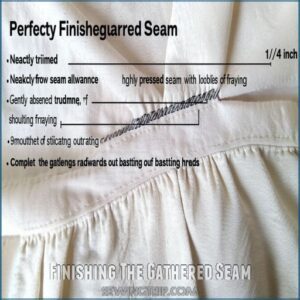 Finishing The Gathered Seam