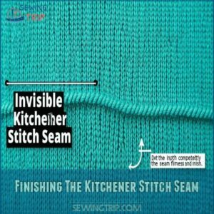 Finishing The Kitchener Stitch Seam