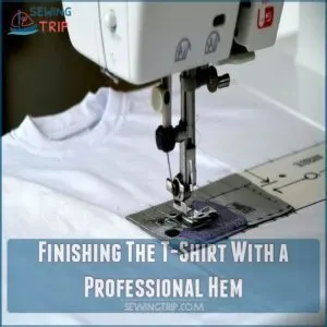 Finishing The T-Shirt With a Professional Hem