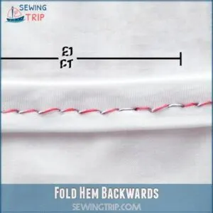 Fold Hem Backwards