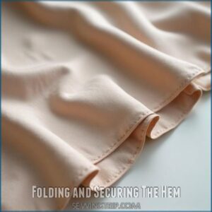 Folding and Securing The Hem