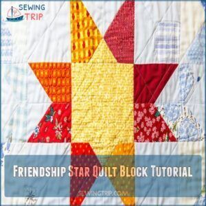 Friendship Star Quilt Block Tutorial Friendship Star Quilt Block Tutorial