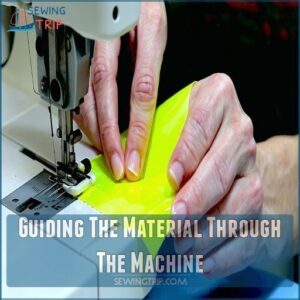 Guiding The Material Through The Machine