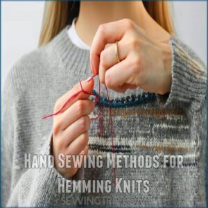 Hand Sewing Methods for Hemming Knits