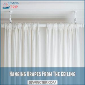 Hanging Drapes From The Ceiling