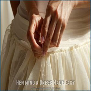 Hemming a Dress Made Easy