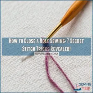 how to close a hole sewing