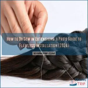 how to do sew in extensions