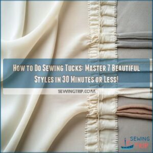 how to do sewing tucks