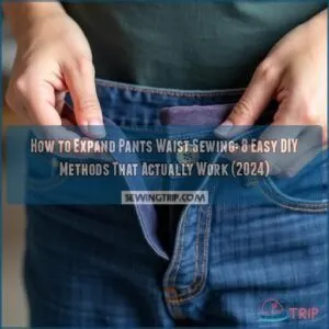 how to expand pants waist sewing