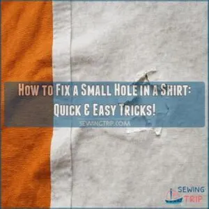 how to fix a small hole in a shirt