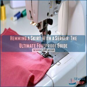 how to hem a skirt with a serger how to hem a skirt with a serger