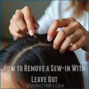 How to Remove a Sew-in With Leave Out