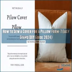 how to sew a cover for a pillow form