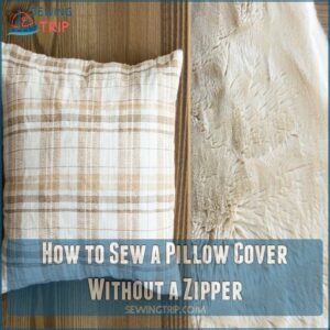 how to sew a pillow cover without a zipper