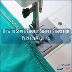 how to sew a zipper