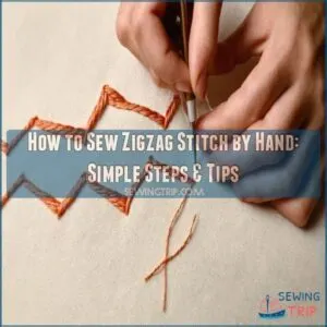 how to sew zigzag stitch by hand