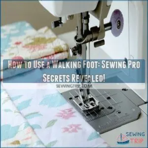 how to use a walking foot on sewing machine