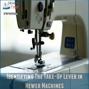 Identifying The Take-Up Lever in Newer Machines