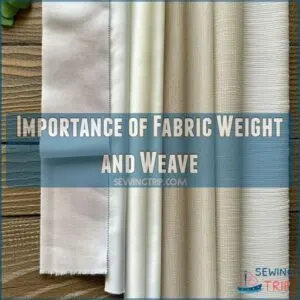 Importance of Fabric Weight and Weave