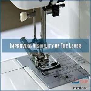 Improving Visibility of The Lever