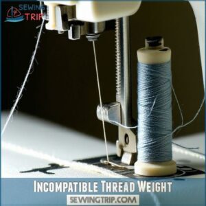 Incompatible Thread Weight