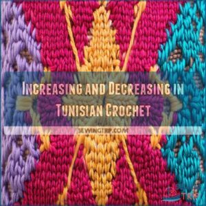 Increasing and Decreasing in Tunisian Crochet