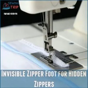 Invisible Zipper Foot for Hidden Zippers