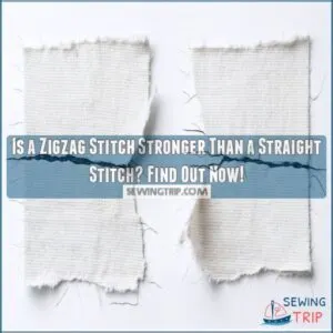 is a zigzag stitch stronger than a straight stitch