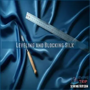 Leveling and Blocking Silk