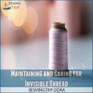 Maintaining and Caring for Invisible Thread