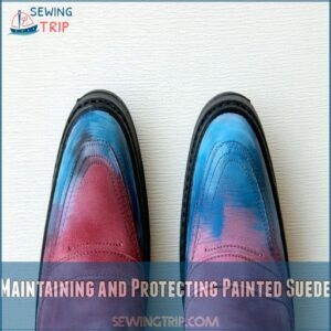 Maintaining and Protecting Painted Suede