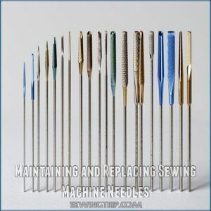 Maintaining and Replacing Sewing Machine Needles Maintaining and Replacing Sewing Machine Needles