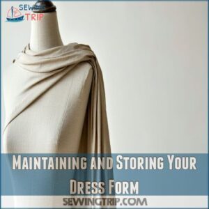 Maintaining and Storing Your Dress Form