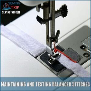 Maintaining and Testing Balanced Stitches