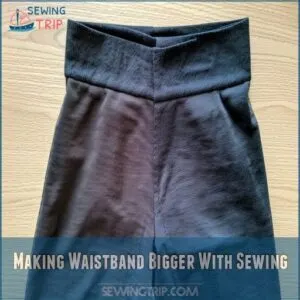 Making Waistband Bigger With Sewing