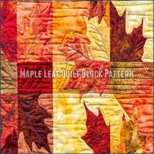 Maple Leaf Quilt Block Pattern