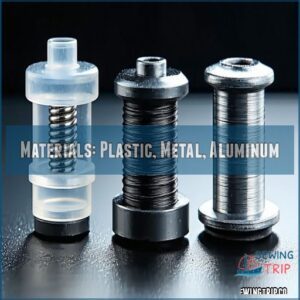 Materials: Plastic, Metal, Aluminum