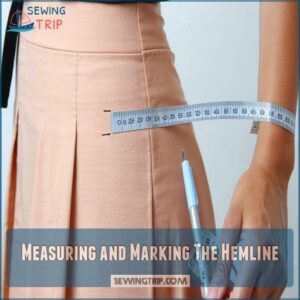 Measuring and Marking The Hemline