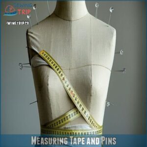 Measuring Tape and Pins