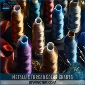 Metallic Thread Color Charts