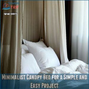 Minimalist Canopy Bed for a Simple and Easy Project