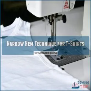 Narrow Hem Technique for T-Shirts