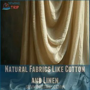 Natural Fabrics Like Cotton and Linen