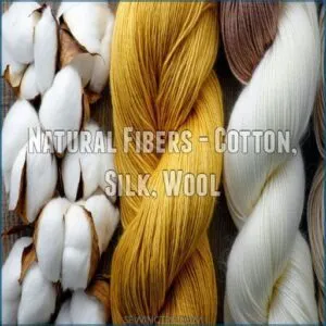 Natural Fibers - Cotton, Silk, Wool