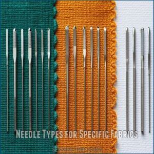 Needle Types for Specific Fabrics Needle Types for Specific Fabrics