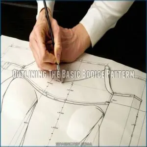 Outlining The Basic Bodice Pattern