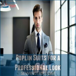 Poplin Suits for a Professional Look