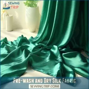 Pre-wash and Dry Silk Fabric